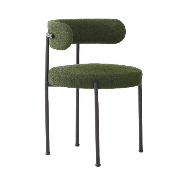 Boucle dining chair