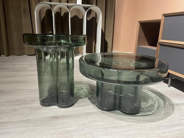 Glass coffee table