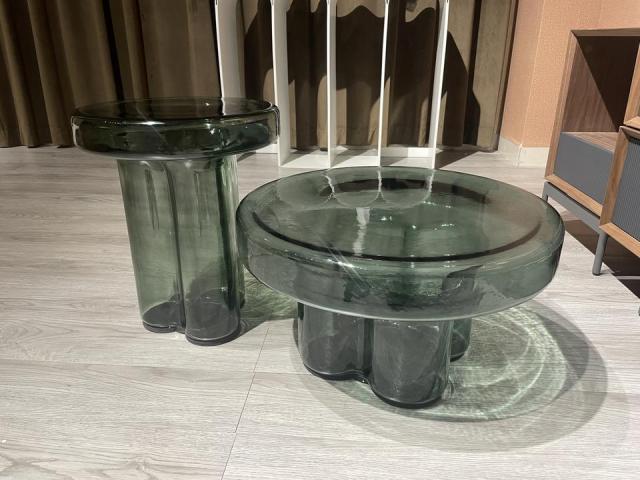 Glass coffee table