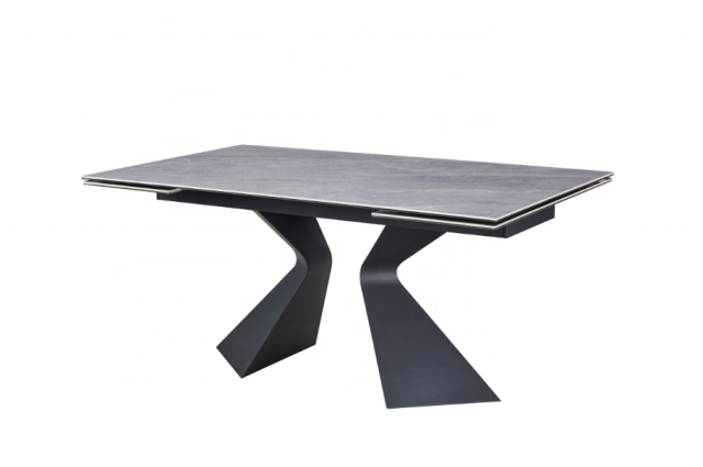 Extendable ceramic dining table