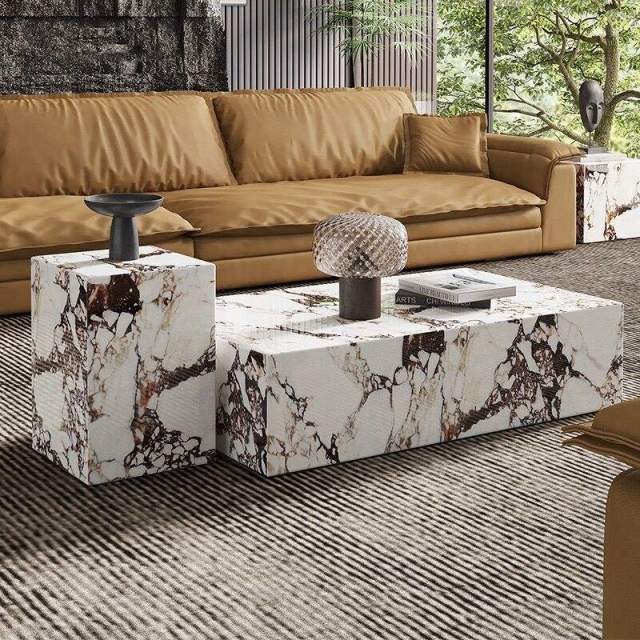 Marble coffee table