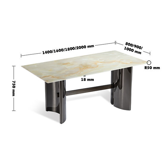 Stone dining table