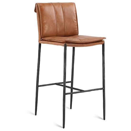 Leather bar chair