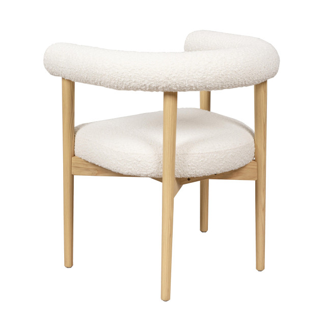 Boucle dining chair