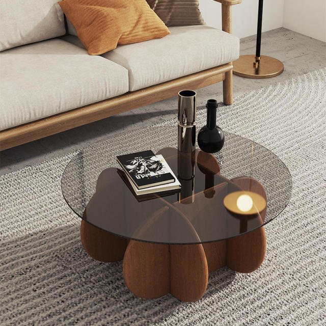 Wooden coffee table