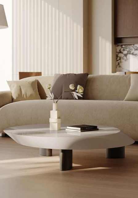 White coffee table