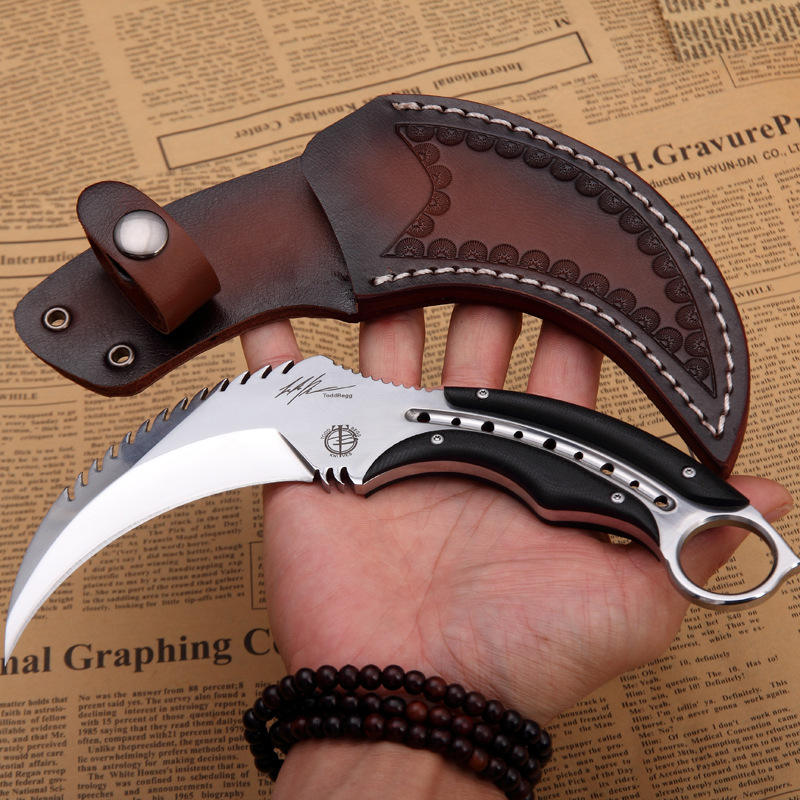 Talon sharp durable Wolf claw knife outdoor camping survival claw knife