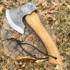 Beech wood camping axe outdoor axe short handle mini axe housewarming moving axe camp wood cutting axe