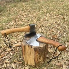 Beech wood camping axe outdoor axe short handle mini axe housewarming moving axe camp wood cutting axe