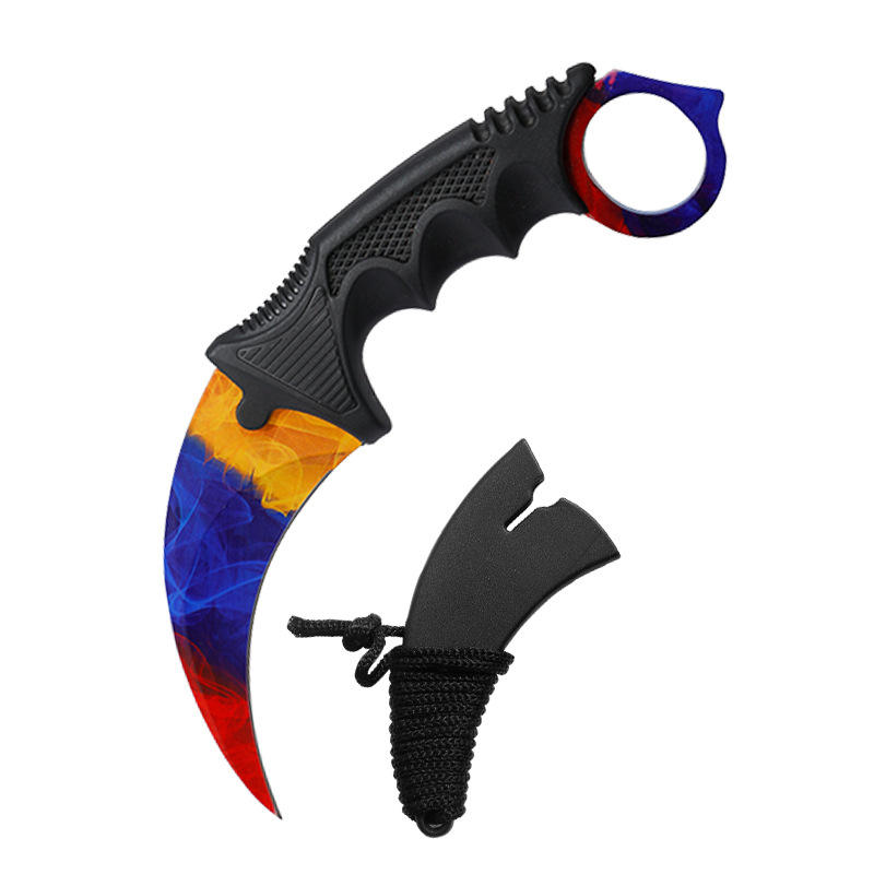 CS GO game style colorful camping survival eagle claw knife