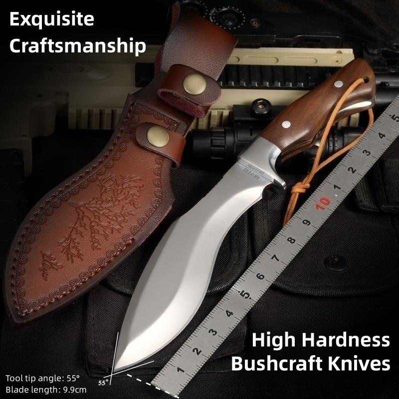 SNOW LEOPARD M390 steel high hardness keel integrated walnut handle bushcraft knife