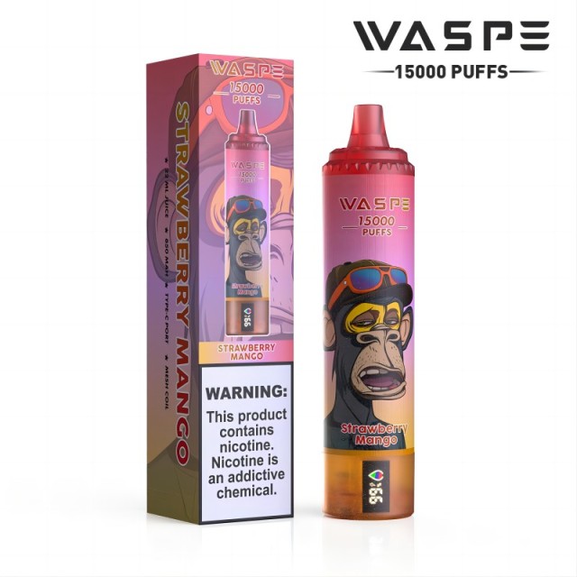 15000 Puffs Original Hot Selling Factory Price Rechargeable Waspe disposable Vape Pod
