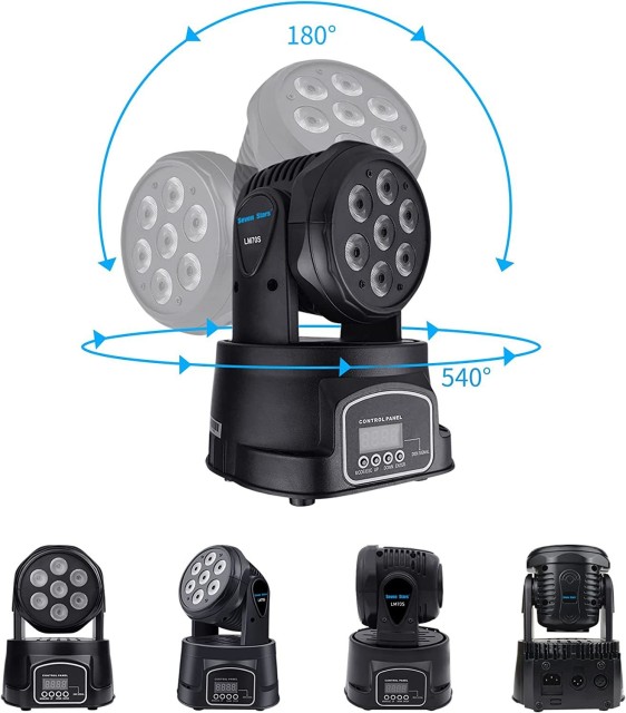 7LED Moving Head Light RGBW 4in1