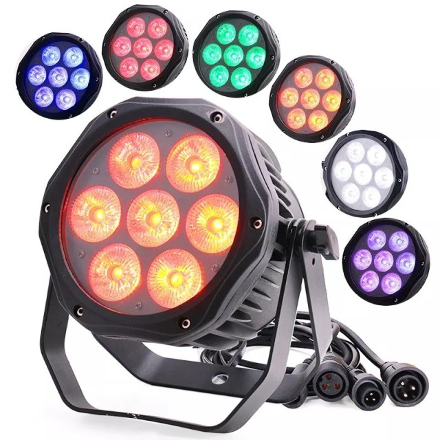 7LED PAR LIGHT RGBW 4IN1 IP65