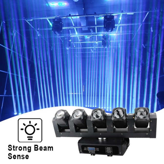 5Eyes Moving Head Light with strobe effect
