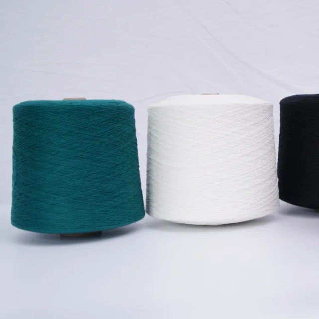 30S/1 dyed Recycle polyester yarn Ring Spun factory wholesale