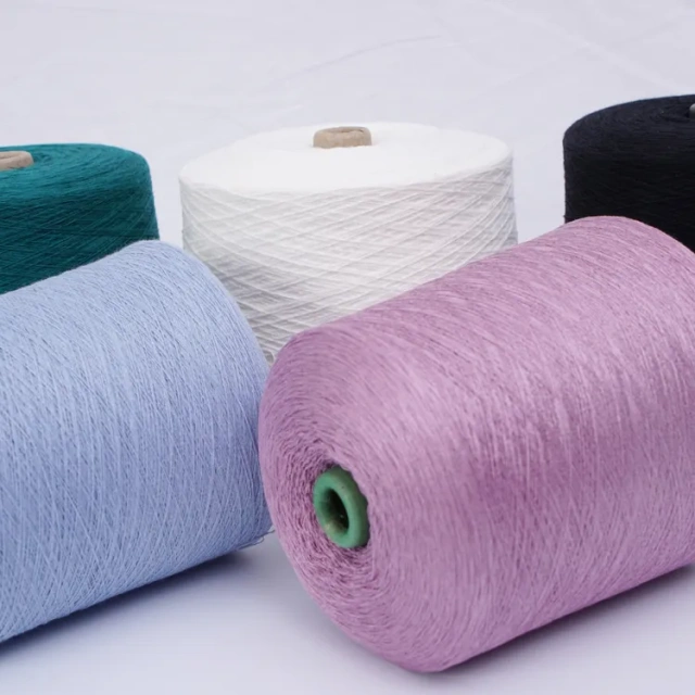 30S/1 dyed Recycle polyester yarn Ring Spun factory wholesale