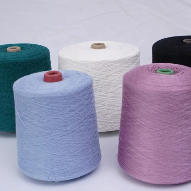 30S/2 dyed 65% Recycle polyester 35%cotton blended yarn Ring Spun factory wholesale