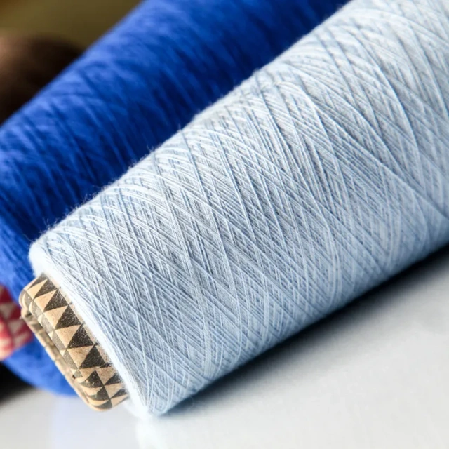 60NM/2 Silk Wool Cashmere Blended Top Dyed Yarn Ring Spun factory wholesale for Knitting Yarn