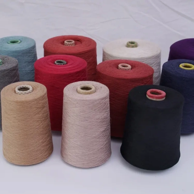 Blended Wool Cotton Top Dyed Yarn Ring Spun Factory Wholesale