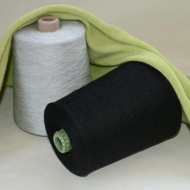 Blended Wool PTT Cashmere Top Dyed Yarn Ring Spun Factory Wholesale