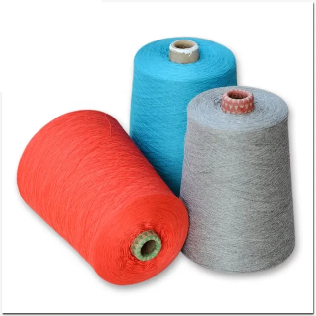 Blended  Cotton Viscose Nylon Top Dyed Yarn Ring Spun Factory Wholesale