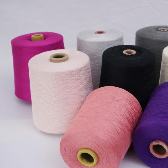 Blended  Bamboo Cotton Top Dyed Yarn Ring Spun Factory Wholesale