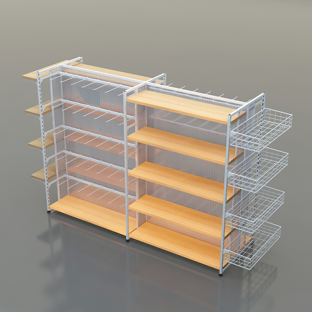 MINISO Style Retail Store Display Shelving