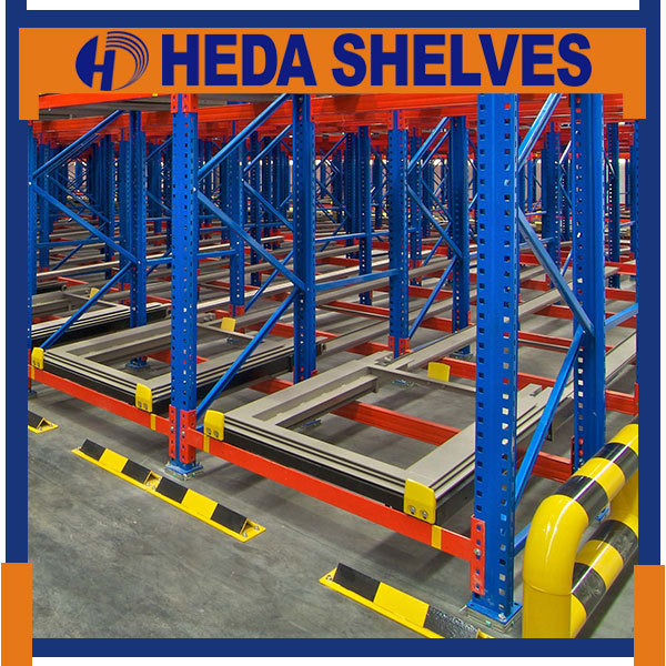 Push Back Racking System For Warehouse