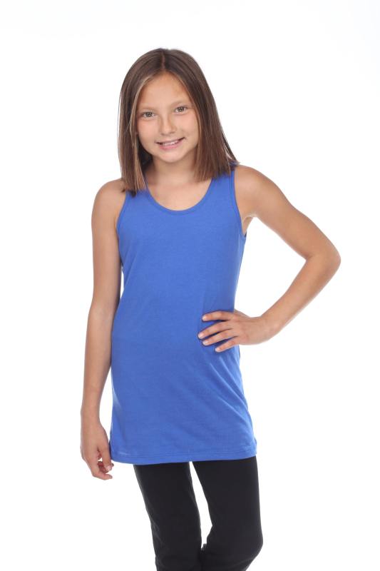 9000 Girls Basic Cotton Jersey Tank