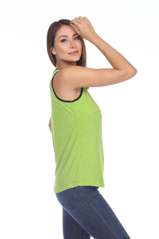 1207 Junior's Curve Hem Nub Ringer Tank