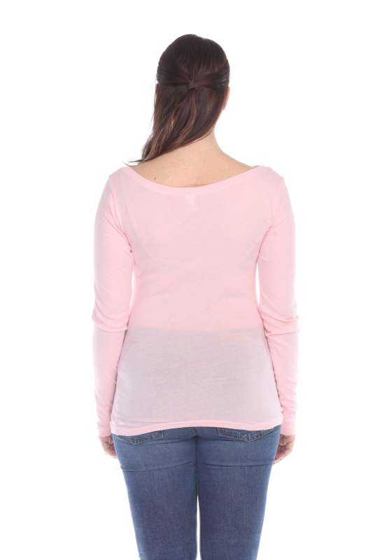 5101 Juniors Long Sleeve Scoop Neck Tee