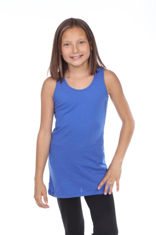 9000 Girls Basic Cotton Jersey Tank