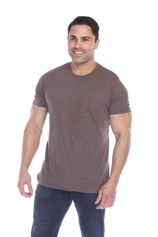 3600 Men's Short Sleeve CVC Blended Crew Neck Tee