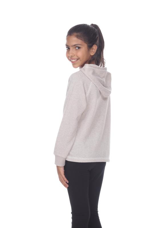 8906G Girls French Terry Pullover Hoodie