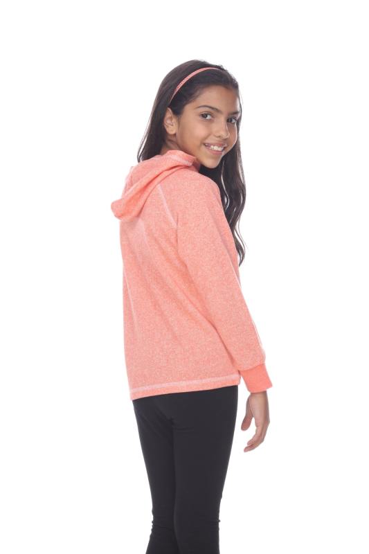 8906G Girls French Terry Pullover Hoodie