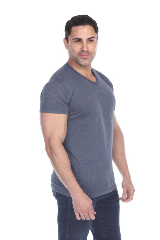 3751 Men's Tri Blend V-Neck Tee