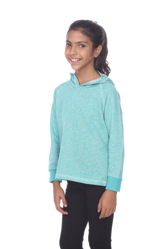 8906G Girls French Terry Pullover Hoodie