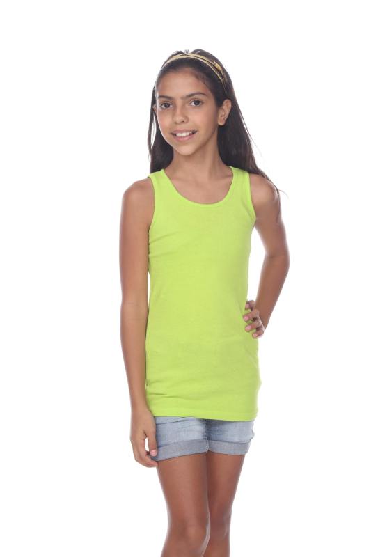 9000 Girls Basic Cotton Jersey Tank