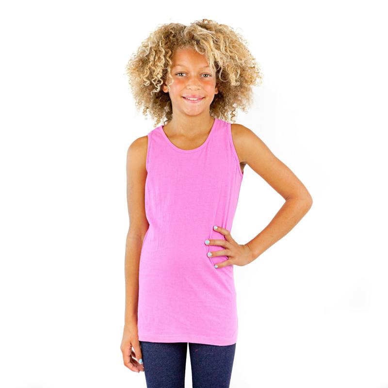 9000 Girls Basic Cotton Jersey Tank