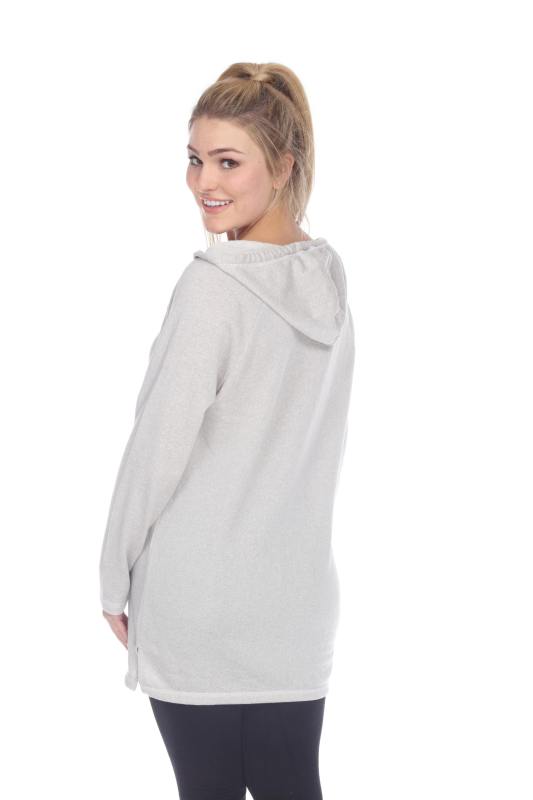 8905 Junior's French Terry Tunic Pullover Hoodie