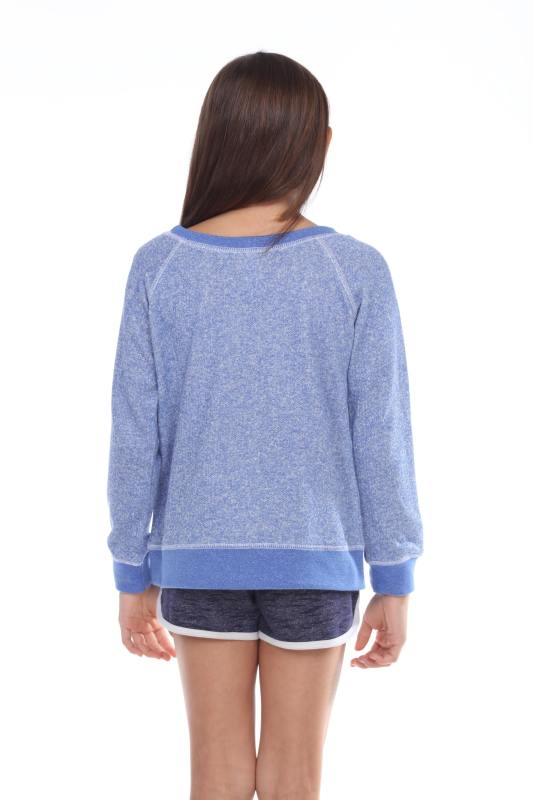 8904G Girls French Terry Long Sleeve Pullover