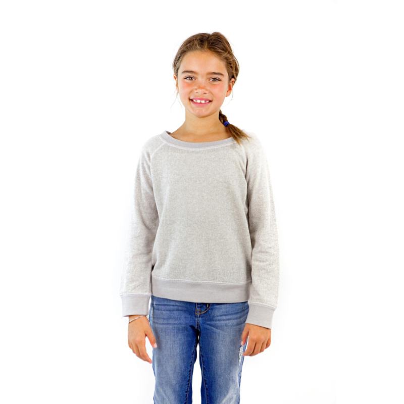 8904G Girls French Terry Long Sleeve Pullover