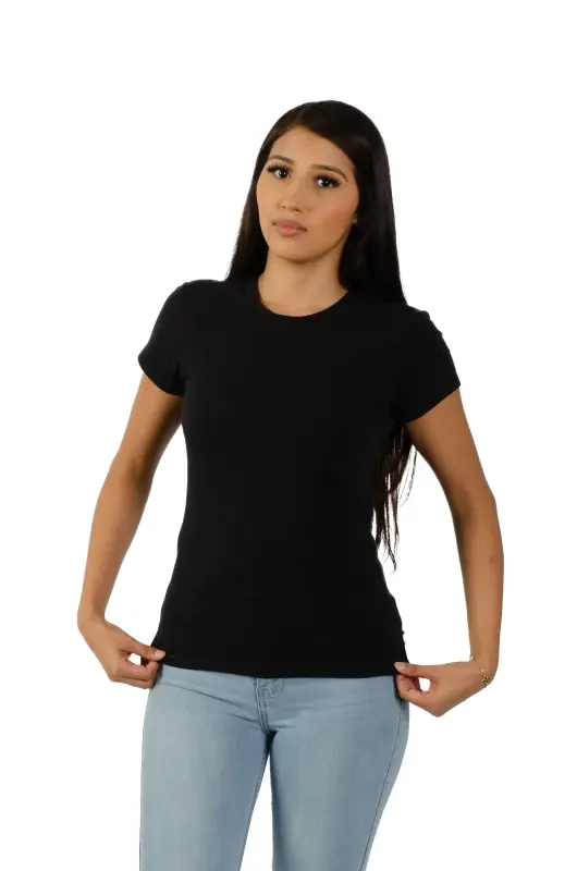 1005 Side Slit High Rise Short Sleeve Tee