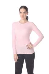 6100 Junior's Long Sleeve Thermal Crew Neck Tee
