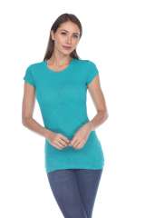 6050 Juniors Cap Sleeve Cotton Slub Tee