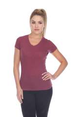 5003 Juniors Cap Sleeve "Tear Drop" V-Neck Tee