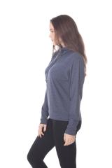 3217 Junior's Relaxed Mock Neck Long Sleeve Pullover