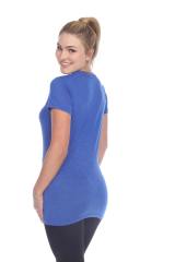3400 Junior's Poly Rayon Slub Scoop Neck Tee