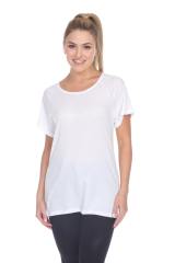 3002 Junior's Scoop Neck Short Sleeve Boxy Straight Tee